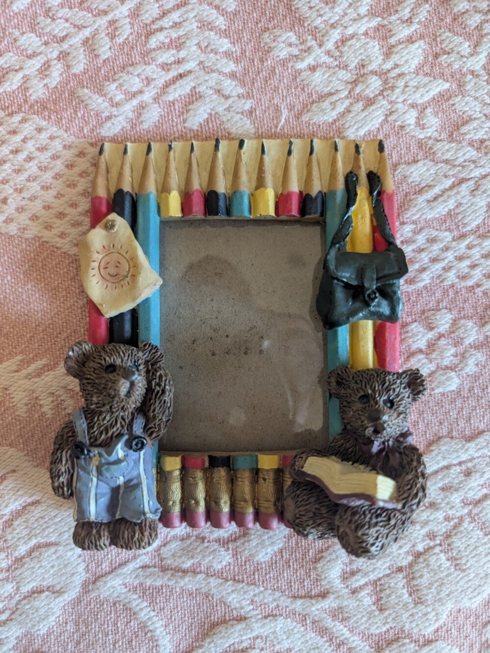 Bear Accent Picture Frame in Multi-Color Finish